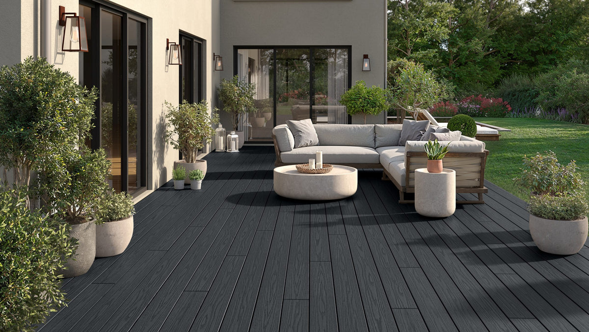 Slate SmartBoard Multi Fix composite decking surface detail