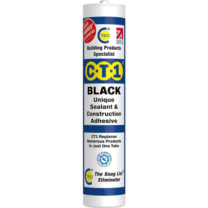 CT1 Sealant & Construction Adhesive 290ml cartridge - Black