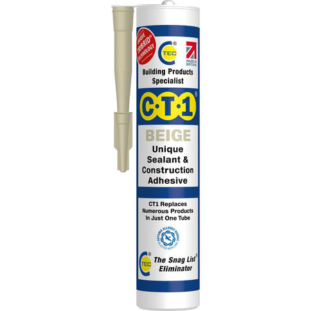 CT1 Sealant & Construction Adhesive 290ml cartridge - Beige