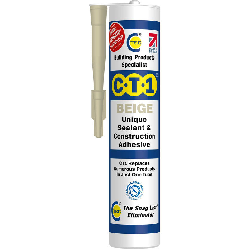 CT1 Sealant & Construction Adhesive 290ml cartridge - Beige