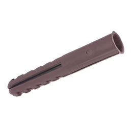 Rawl Plugs - Brown 7mm x 45mm (100 Pack)