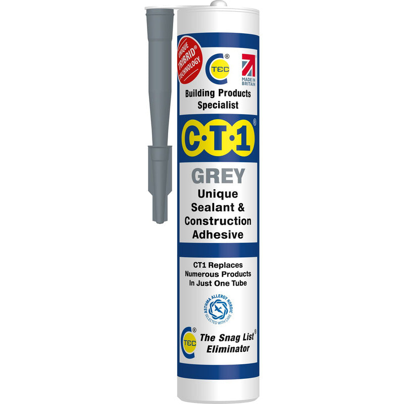 CT1 Sealant & Construction Adhesive 290ml cartridge - Grey