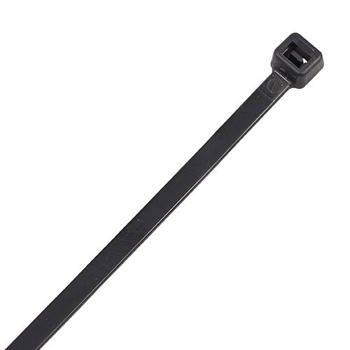 Black cable ties, 3.6mm x 140mm, 100 pack