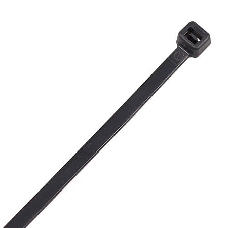 Black cable ties, 4.8mm x 200mm, 100 pack