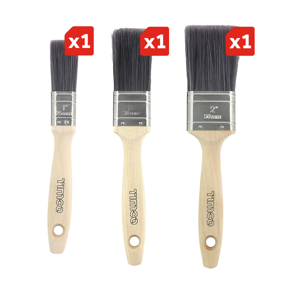 TIMCO Professional Synthetic Paint Brush Mixed Set angle 2