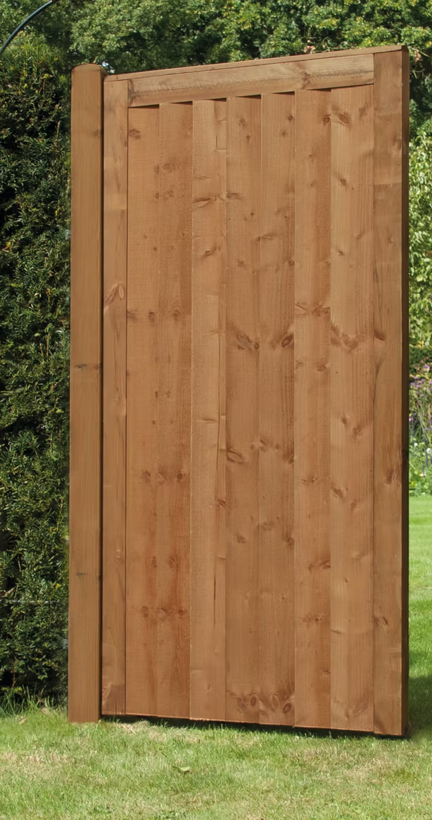 Closeboard Brown Fence Gate 1750mm x 900mm