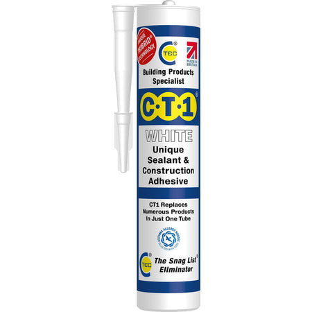 CT1 Sealant & Construction Adhesive 290ml cartridge - White