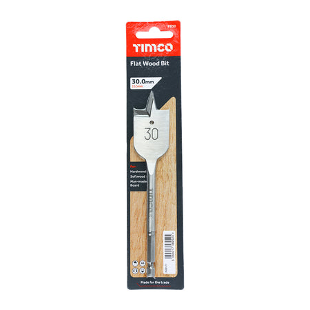 30mm x 152mm Flat Wood Drill Bit