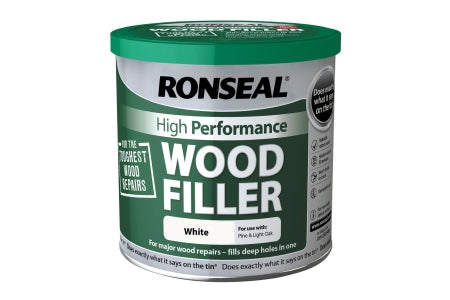 Ronseal High Performance Wood Filler - White 550g