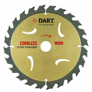 Circular saw blade, 190mm x 30mm bore x 28T, thin kerf for cordless saws