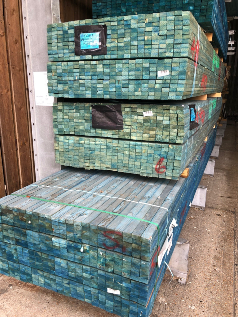 25mm x 50mm Treated Roofing Batten.